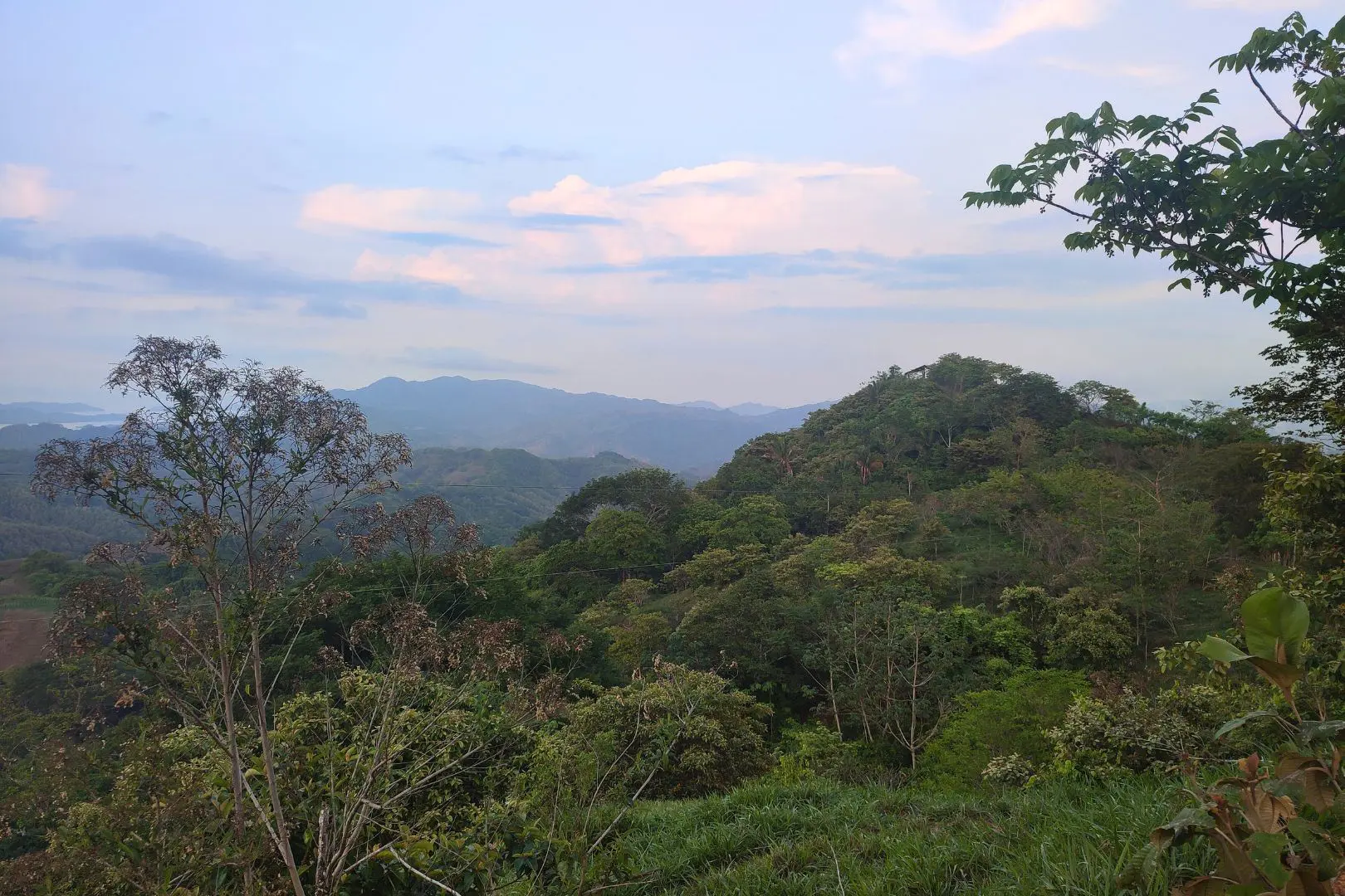 A view of the mountains from above.